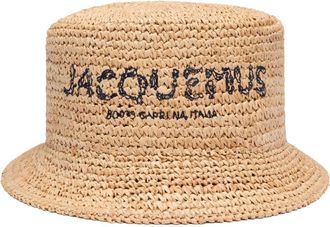 Jacquemus Le Bob Pesco bucket hat - unisex - Raffia - 58 - Neutrals