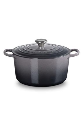 LE CREUSET Signature 6.5-Quart Round Enamel Cast Iron Dutch Oven in Oyster at Nordstrom
