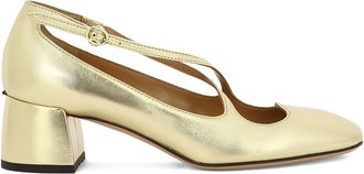 A.Bocca 45 mm Two For Love pumps met gekruiste bandjes - Goud