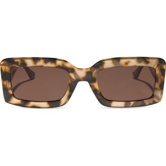 DIFF Eyewear Katie 52mm Gradient Rectangle Sunglasses in Sand Tort at Nordstrom Rack