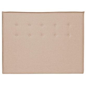 NATYAL Cabecero tapizado con capiton&eacute; para cama de 150cm en beige arena