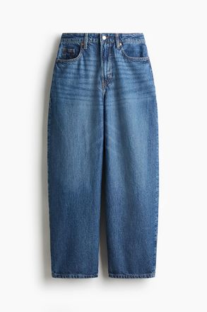 H&M Baggy High Jeans - Denimblau