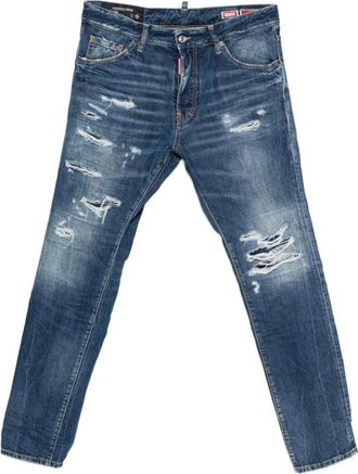Dsquared2 Heren, Jeans, Blauw, Maat: XL Leer