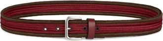 Etro woven leather belt - Red