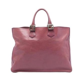 Fendi Pre-owned Vintage Tote - Dames - Vintage Shopper - Roze - ONE Size - Leer - Vintage