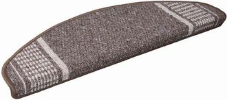 vidaXL Alfombras Autoadhesivas Para Escaleras 15 Pcs Marr&oacute;n Vidaxl