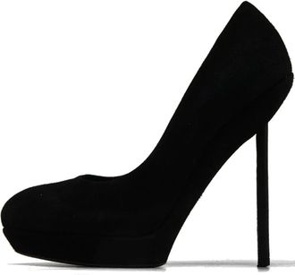 Saint Laurent 140mm suede pumps - Black
