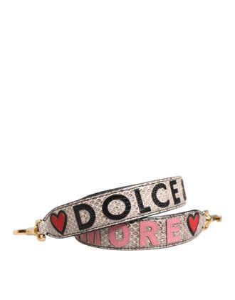 Dolce & Gabbana DG Amore Patch Leather Shoulder Strap - Multicolor