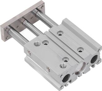 OEM Cilindro Neum&aacute;tico De Aleaci&oacute;n De Aluminio De 3 V&aacute;stagos, Di&aacute;metro De 20 Mm, Carrera De 40 Mm, Doble Acci&oacute;n Pt1/8