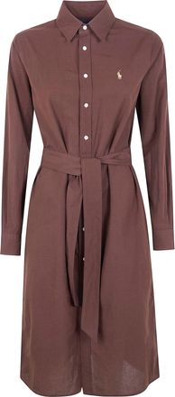 Ralph Lauren Long Sleeves Shirt Midi Dress