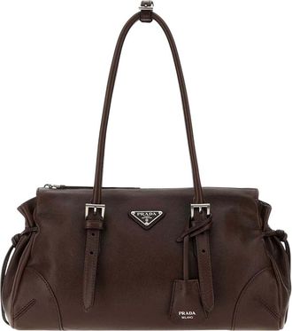 Prada Brown Bonnie Medium Tote