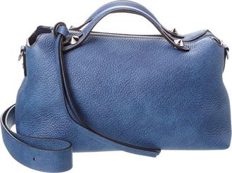 Fendi Fendi By The Way Selleria Medium Denim-Effect Leather Shoulder Bag