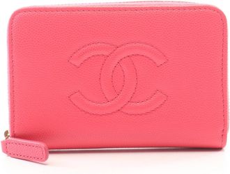 Chanel Pink Grained Calfskin Coin Purse/Coin Case (Pre-Owned)