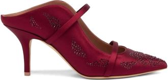 Malone Souliers 70 mm Maureen verfraaide muiltjes met hak - Rood