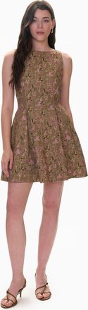 Rebecca Taylor Madelyn Seamed Mini Dress in Olive Multi at Nordstrom, Size X-Small