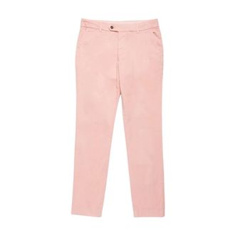 Brooks Brothers Broeken, Heren, Roze, W36, Katoen, Stretch Cotton Chinos