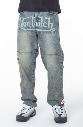 Von Dutch Acid Straight Leg Angel Jean in Hazestone at Nordstrom, Size 28