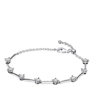 Pandora Armbänder - Sterling silver bracelet withcubic zirconia - Gr. 16 - in Silber - für Damen