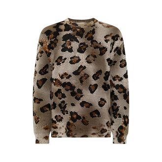 Laneus Round-neck Knitwear, male, Brown, Size: S Round-neck Sweater