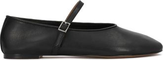 Kazar Ballerinas met bandjes - Dames - Ballerinas - Zwart - 37 EU - Leer - Schoenen