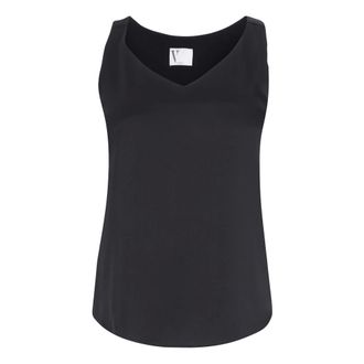 Vera Mont Dames, Tops, Zwart, Maat: 2XL Satijn