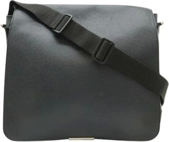 Louis Vuitton Pre-owned Cross Body Bags, male, Black, Size: ONE SIZE Pre-owned Canvas Cross Body Bag