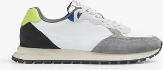 Scalpers Suede Skull Contrast Sneakers in Whitelime at Nordstrom, Size 45