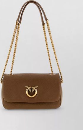 Pinko love bag lamb leather clutch bag