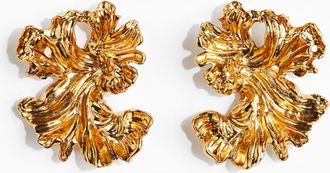 H&M Ohrringe in organischer Form - Braun