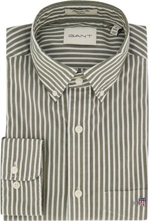 GANT Heren, Overhemden, Groen, Maat: 5XL