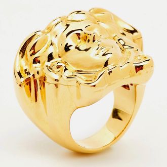 Versace Medusa Gold Tone Ring