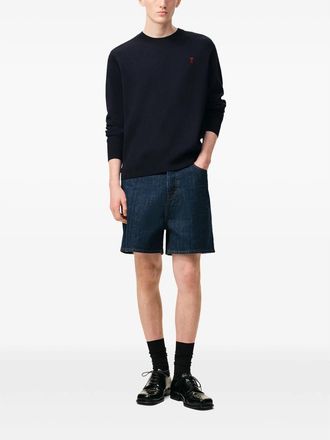 Ami Ami De Coeur Crew-neck Wool Sweater