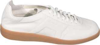 Santoni DBS Oly Sneaker - Heren - Sneakers - Wit - 40 1/2 EU - Leer - Schoenen