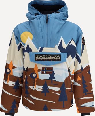 Napapijri Rainforest Next all-over print Anorak Jacket Male XL