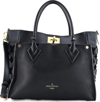 Louis Vuitton On My Side Monogram Tuffetage Leather MM tote bag - Zwart