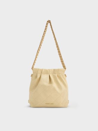 Charles & Keith Duo Chain-Handle Two-Way Backpack