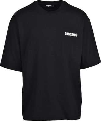 Dsquared2 Black Logo Cotton T-Shirt