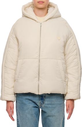 Mordecai Boxy Padded Hooded Jacket With Subtle Stitching Details