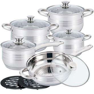 Herzberg Herzberg Juego De Utensilios De Cocina De Acero Inoxidable De 12 Piezas