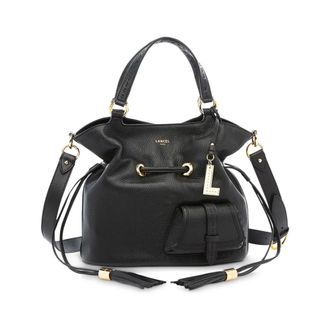Lancel Stijlvolle Flirt Bucket Tas in Zwart - Dames - Schoudertassen - Zwart - ONE Size - Leer - Tassen