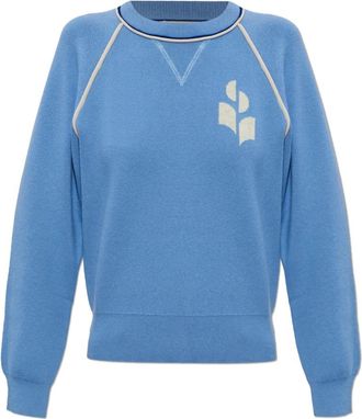 Isabel Marant Round-neck Knitwear, female, Blue, Size: XS Loriby Sweater