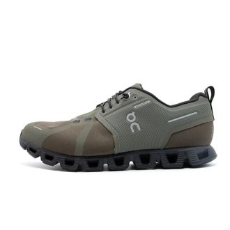 On Running Mens On Cloud 5 Waterproof Sports Shoes - Green Nylon - Size UK 8