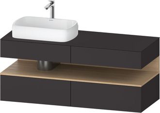 Duravit Qatego Consola Mueble Bajo Lavabo, 2 Extensiones, 2 - Duravit