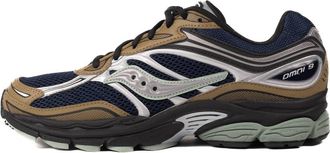 Saucony Mens Progrid Omni 9 Sneakers In Brown Navy