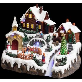 F&eacute;&eacute;ric Lights & Christmas F&eacute;&eacute;ric Lights And Christmas - Christmas Village Lago Helado Animado Con M&uacute;sica 28 Led + Transformador - Feeric Lights & Christmas