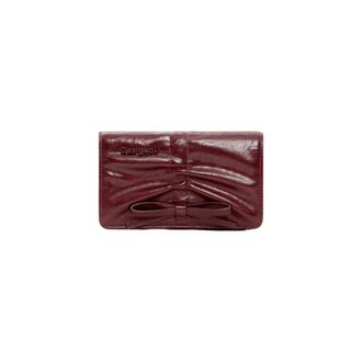 Desigual Portemonnee met knoopsluiting - Dames - Portefeuilles - Rood - ONE Size - Polyester - Accessoires