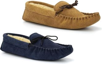 Generic Mens Suede Slippers Mens Moccasins Size 6 Boys Slippers Size 8 Moccasin Moccasin Extra Large Slipper Faux Fur Slipper Moccasins Slip On Suede Upper Si