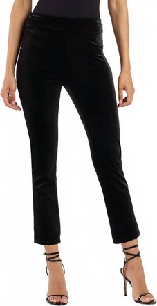 Jude Connally Velvet Split Ankle Pants In Black