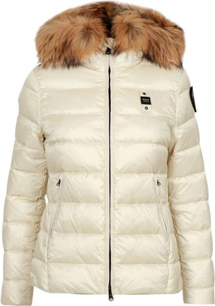 Blauer Dames, Jassen, Beige, Maat: M Leer