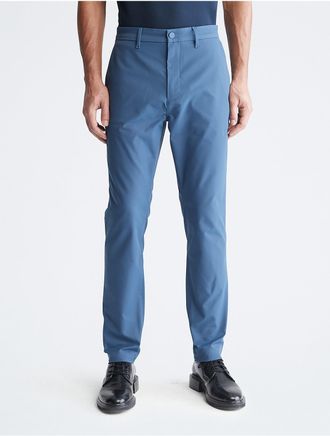 Calvin Klein Mens Tech Slim Stretch Woven Chino - Blue - 29